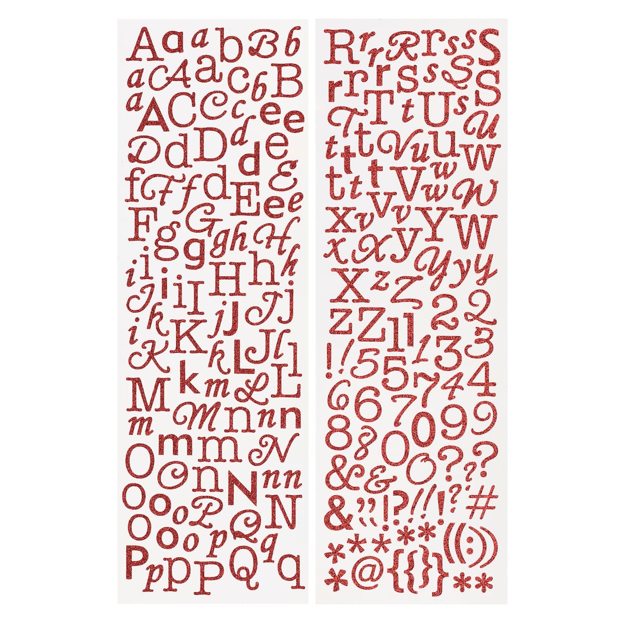 12 Pack: Glitter Alphabet Stickers by Recollections™